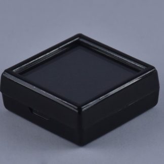 1.5" x 1.5" Black Plain Gem Display Box