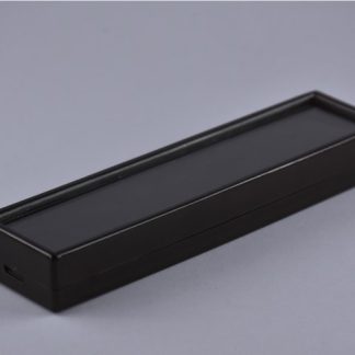 1.5" x 6" Black Plain Gem Display Box