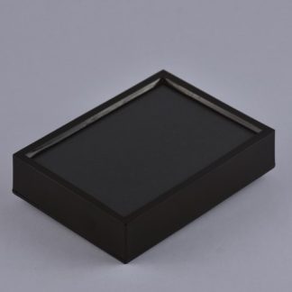 3" x 4" Black Plain Gem Display Box
