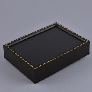 3" x 4" Black Gold Line Gem Display Box