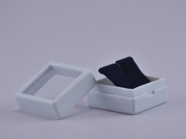 1" x 1" Nose Ring Display Box - Dark Blue Lining - Image 2